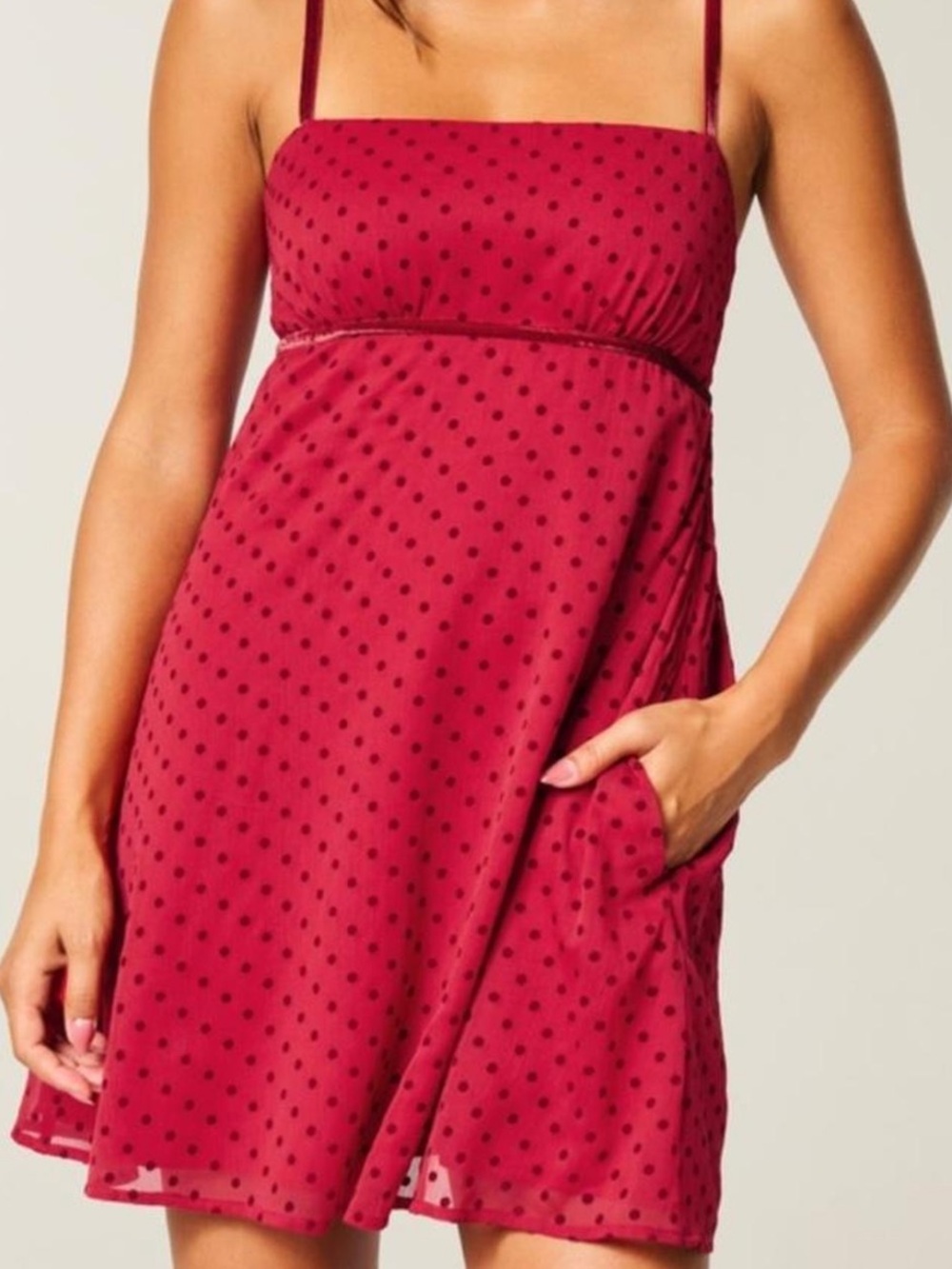 Hollister Red Polka Dot Dress
